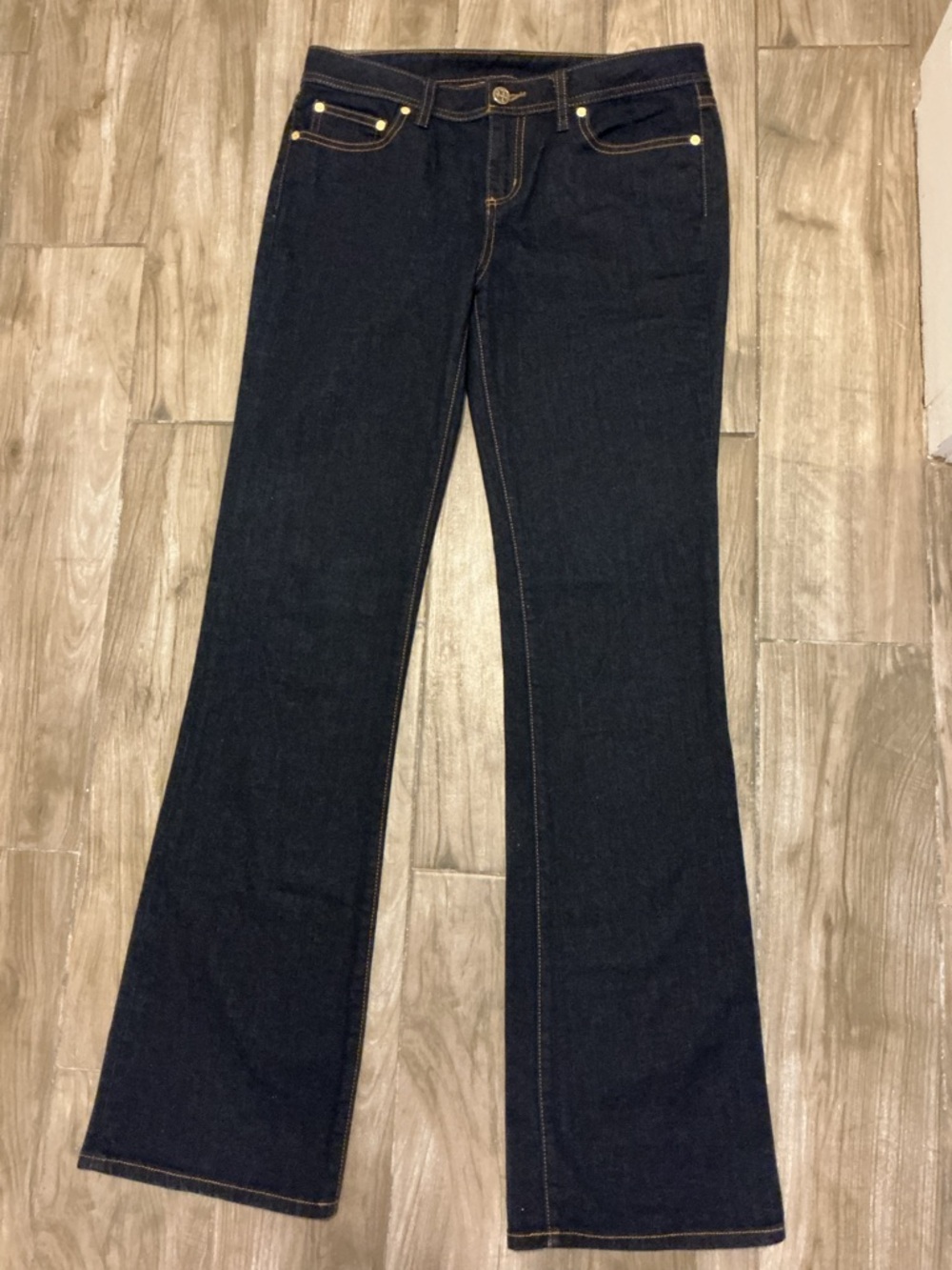Tory Burch Classic Tory Boot Jeans Dark Size 29